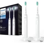 Philips 飞利浦 HX3675/13 3100系列 钻石亮白牙刷套装 白色2支装