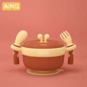 AING爱音宝宝注水保温碗辅食碗婴儿