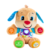 费雪（Fisher-Price）五官学习毛绒玩具礼物婴幼儿玩具-学习小伙伴毛绒皮皮狗GFN95