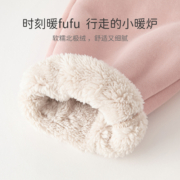 戴维贝拉男童加绒裤女童运动裤儿童裤子男宝宝秋冬长裤小童休闲裤