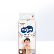 【自营】日本Natural moony腰贴型纸尿裤L38(9-14kg)婴儿尿不湿
