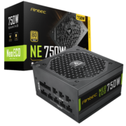 安钛克 Antec NE750金牌全模组/全日系电解电容/寿命更持久/支持风扇启停/双8pin电脑主机电源750W