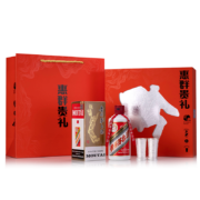 再降价、京东百亿补贴：茅台飞天 惠群贵礼 酱香型白酒53度200ml*1  银杯礼盒 (四款随机)