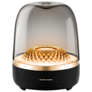 哈曼卡顿（Harman/Kardon）音乐琉璃四代 环绕立体声 菱形氛围灯效 下沉式低音炮 桌面蓝牙音箱  Aura Studio4   黑金典藏版