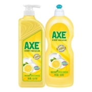 AXE斧头牌柠檬洗洁精2瓶家庭装家用组合厨房清洁大桶去油护肤实惠