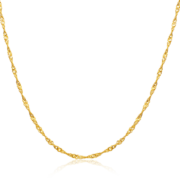 潮宏基 CHJ JEWELLERY 天长地久水波链 足金黄金项链女款 计价 XXG30000048 约3.35g