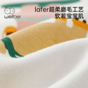 威尔贝鲁（WELLBER）婴幼儿连体衣秋冬四季3-24个月婴幼儿宝宝衣服对开外出哈衣连身衣 滑雪动物 73cm