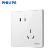 PHILIPS 飞利浦 86型暗装斜五孔插座