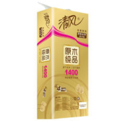 Breeze 清风 原木金装卷纸4层140g卫生纸 卷筒纸家用厕纸巾 单提10卷