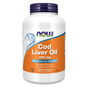 0税费！Now Foods 诺奥 天然鳕鱼鱼肝油 650mg*250粒