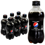 百事可乐 碳酸饮料无糖可乐瓶装 300ml*6瓶