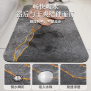 软硅藻泥浴室吸水地垫卫生间门口防滑脚垫家用洗手间厕所速干垫子