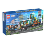 LEGO 乐高 积木城市系列忙碌的火车站60335儿童拼装玩具
