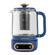 乐扣乐扣（LOCK&LOCK） 养生壶 办公室煮茶器 家用玻璃养生杯烧水壶 多功能电水壶电热水壶 800ML-蓝色（含茶漏）