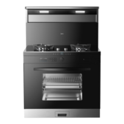 美的（Midea）出品华凌集成灶蒸烤一体可换向风道烟灶联动大容量蒸烤箱模块化智能预约一级能效WX9 【60L大容量】集成蒸烤箱JJZT-WX9 天然气