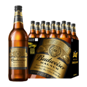 88VIP：Budweiser 百威 啤酒黑金美式拉格整箱大瓶 600ml*12瓶