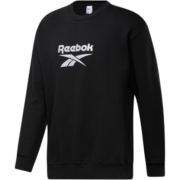 Reebok锐步官方情侣款CREW基础LOGO经典加厚长袖卫衣套头衫GU3873 GU3883_黑色 A/M