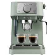 概率券、plus会员：Delonghi 德龙 咖啡机 意式半自动 家用15Bar泵压 不锈钢