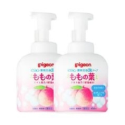 88VIP会员：Pigeon 贝亲 婴儿桃叶精华洗发沐浴露2合1泡沫型 450ml*2