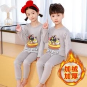 愤怒的小鸟儿童加绒保暖内衣套装