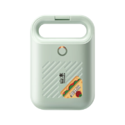 山本  三明治机吐司机家用 多功能电饼铛 双面煎烤机 S-EL329 豆沙绿