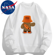 NASADKGM 联名棉服男秋冬季潮流加厚保暖棉袄连帽保暖外套男装 S5522豆灰色 XL