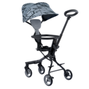 小龙哈彼（Happy dino）遛娃神器轻便折叠婴儿推车双向推行灰色 LD700-H-T120K