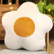 有券的上：丝媛 荷包蛋创意毛绒枕 48*48cm