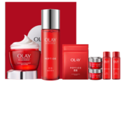 玉兰油（OLAY）大红瓶4件护肤品套装礼盒（面霜+爽肤水精华水）生日礼物送女友