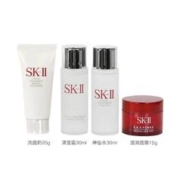 SK-II 旅行套装（洁面乳 20g+清莹露 30ml+神仙水 30ml+精华霜 15g)）