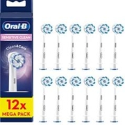 降价！Oral-B 欧乐B Sensitive Clean 软毛电动牙刷头12支装
