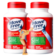 Move Free益节 氨糖软骨素钙片绿瓶120粒*2瓶 美国进口维骨力MSM 补氨基葡萄糖 骨维力 成人护关节