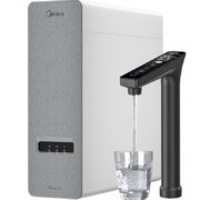 新预售、PLUS会员：Midea 美的 净水器家用净水机白泽1000G pro 厨房厨下式净水器直饮机星河白色款