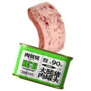 肉贝贝 纯猪肉火腿罐头 198g