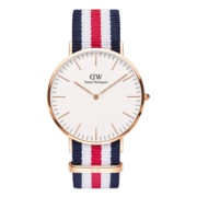 丹尼尔惠灵顿（DanielWellington）DW手表北欧风简约男士腕表40mm尼龙带石英表生日礼物DW00100002