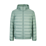 网易严选烽火岩男式轻薄羽绒服【新品】90绒石墨烯蓄热抗静电防水轻暖白鸭 【石墨烯经典款】立领*茶色 L