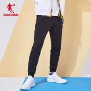 QIAODAN 乔丹 中国乔丹运动裤男裤2023秋冬加绒保暖男士宽松休闲卫裤针织长裤男