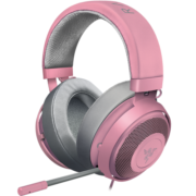 雷蛇（Razer） 北海巨妖头戴式耳机7.1环绕电竞游戏耳机 吃鸡耳机 电脑耳机 北海巨妖-粉晶（3.5接口 带线控 无光）