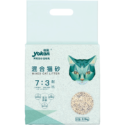 怡亲 豆腐猫砂2.5kg绿茶低尘遮臭猫沙吸水易结团可冲厕所 混合砂 |  2.5kg*6包（30斤）