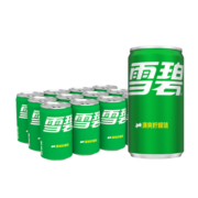 可口可乐（Coca-Cola） 雪碧Sprite 柠檬味汽水碳酸饮料  整箱装 迷你摩登罐小雪碧 200ml*12罐