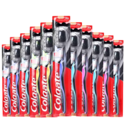 京东百亿补贴：Colgate 高露洁 细毛护龈炭软毛成人牙刷 12支家庭装
