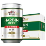 88VIP会员：哈尔滨啤酒 醇爽啤酒 330ml*24听