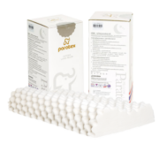 paratex颗粒偏低按摩波浪枕泰国原装进口天然乳胶枕头94%乳胶含量 女士枕