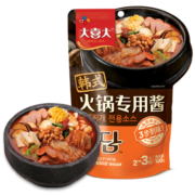 大喜大部队火锅酱100g 韩式辣酱 辣豆腐汤 正宗韩式料理火锅调味酱 新老包装随机发 希杰出品