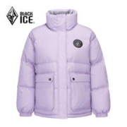 BLACKICE 黑冰 保暖外套女衣短款2023新款秋冬季防水鹅绒服连帽羽绒服H5859