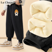 La Chapelle 儿童加绒卫裤