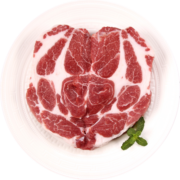 精气神 国产山黑猪梅花肉400g 冷冻猪梅肉猪梅条肉 烧烤猪肉食材 黑猪肉生鲜