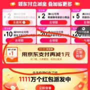京东 支付双十一会场 领1元支付券