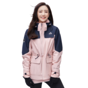 伯希和冲锋衣男女三合一秋冬户外防水硬壳情侣外套登山服12040106粉XXL