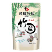 中盐 无碘纯精竹盐 未加碘 食用海盐 225g 中盐出品